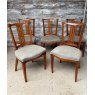 Antique Set Of 6 19th Century Dutch Elm Dining Chairs