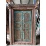 Fabulous & Large Indian Painted Teak Framed Door