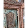 Fabulous & Large Indian Painted Teak Framed Door