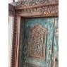 Fabulous & Large Indian Painted Teak Framed Door