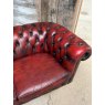 Vintage Large Red Modular Chesterfield Sofa