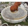 Reclaimed Weathered Large Granite Millstone 1900mm
