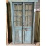 Rustic Teak Framed Glazed Double Doors
