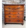 Rare Antique Scottish Mahogany Chest Of Drawers c1840