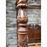 Impressive Large Carved Hardwood Four Poster Bed