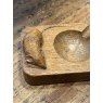 20th Century Mouseman Carved Oak Ashtray