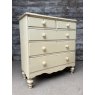 Antique 19th Century Painted Pine Chest Of Drawers