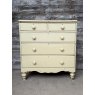 Antique 19th Century Painted Pine Chest Of Drawers