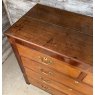 Antique English Regency Oak & Mahogany Chest Of Drawers