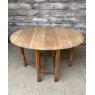 Antique 1930's Limed Oak Gate Leg Dining Table