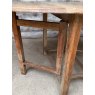 Antique 1930's Limed Oak Gate Leg Dining Table