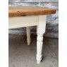 Vintage Farmhouse Pine Painted Dining Table