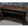 Vintage Gothic Carved Oak Sideboard With Greenmen