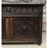 Vintage Gothic Carved Oak Sideboard With Greenmen
