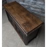 Vintage Gothic Carved Oak Sideboard With Greenmen