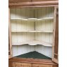 Large Antique Waxed Pine Corner Cupboard