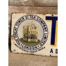 Rare Antique Tower Tea Enamel Sign "A Daily Treat"