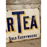 Rare Antique Tower Tea Enamel Sign "A Daily Treat"