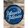 Antique Early 20th Century JPS "Player Please" Enamel Sign