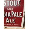 Antique Large London Stout Ale Enamel Sign