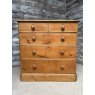 Wonderful Victorian Pine Chest Of Drawers