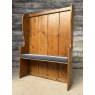 Antique Victorian English Pine Hall Settle