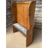 Antique Victorian English Pine Hall Settle