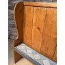 Antique Victorian English Pine Hall Settle