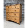 Vintage Farmhouse Pine Chest Of Drawers