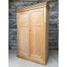 Antique Victorian Stripped Pine Wardrobe