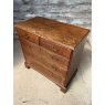 Antique George III English Oak Chest Of Drawers