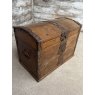 Unusual 18th Century Iron Banded Chest