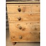 Antique Victorian Stripped Pine Chest Of Drawers