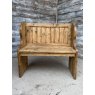 Vintage Waxed Pine Hall Settle