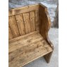 Vintage Waxed Pine Hall Settle