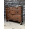 Antique Georgian Country Oak Chest Of Drawers