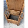 Unusual Arts & Crafts Solid Oak Hall Seat