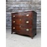 Regency Herring Bone Banded Mahogany Chest Of Drawers