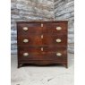Regency Herring Bone Banded Mahogany Chest Of Drawers