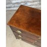 Regency Herring Bone Banded Mahogany Chest Of Drawers
