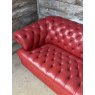 Vintage Red Leather Chesterfield Sofa