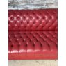 Vintage Red Leather Chesterfield Sofa