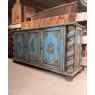 Massive Vintage Indian Carved Hardwood Sideboard