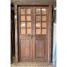 Beautiful Pair Of Half Glazed Teak Doors