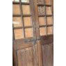 Beautiful Pair Of Half Glazed Teak Doors
