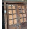 Beautiful Pair Of Half Glazed Teak Doors