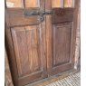 Beautiful Pair Of Half Glazed Teak Doors