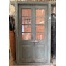Vintage Indian Teak Glazed Double Doors