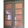 Vintage Indian Teak Glazed Double Doors