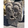 Unusual Reclaimed Carved Stone Wall Fountain Spout
